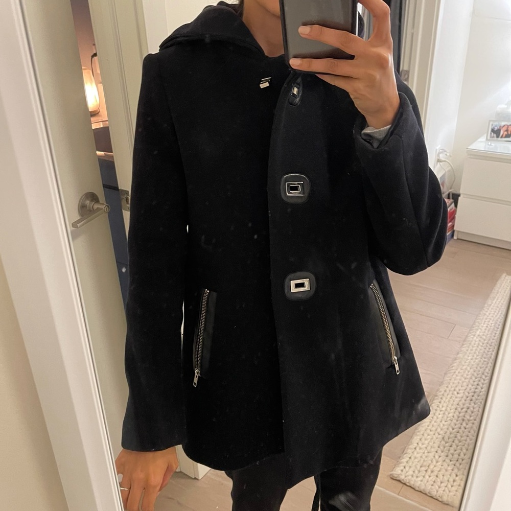 Sandro Wool Navy Coat - size EU 36 or US S